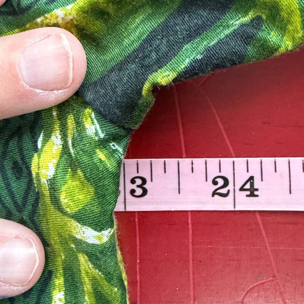 Vintage 60s 70s Hawaiian Honeymoon Set Green Tropical Aloha Barkcloth Matching